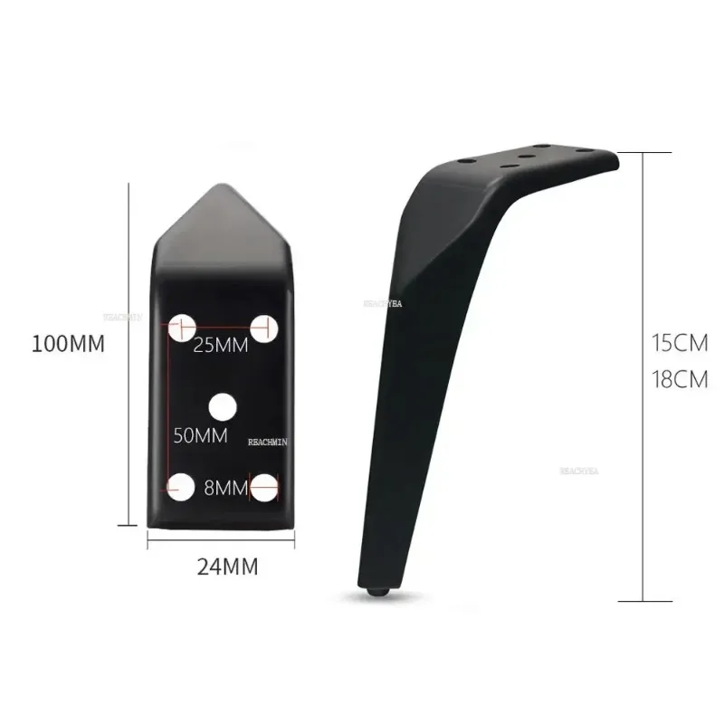 

4pcs Metal Sofa Feet for Furniture Legs 15/18cm Light Luxury TV Cabinet Dresser Support Legs Coffee Table Feet Hardware