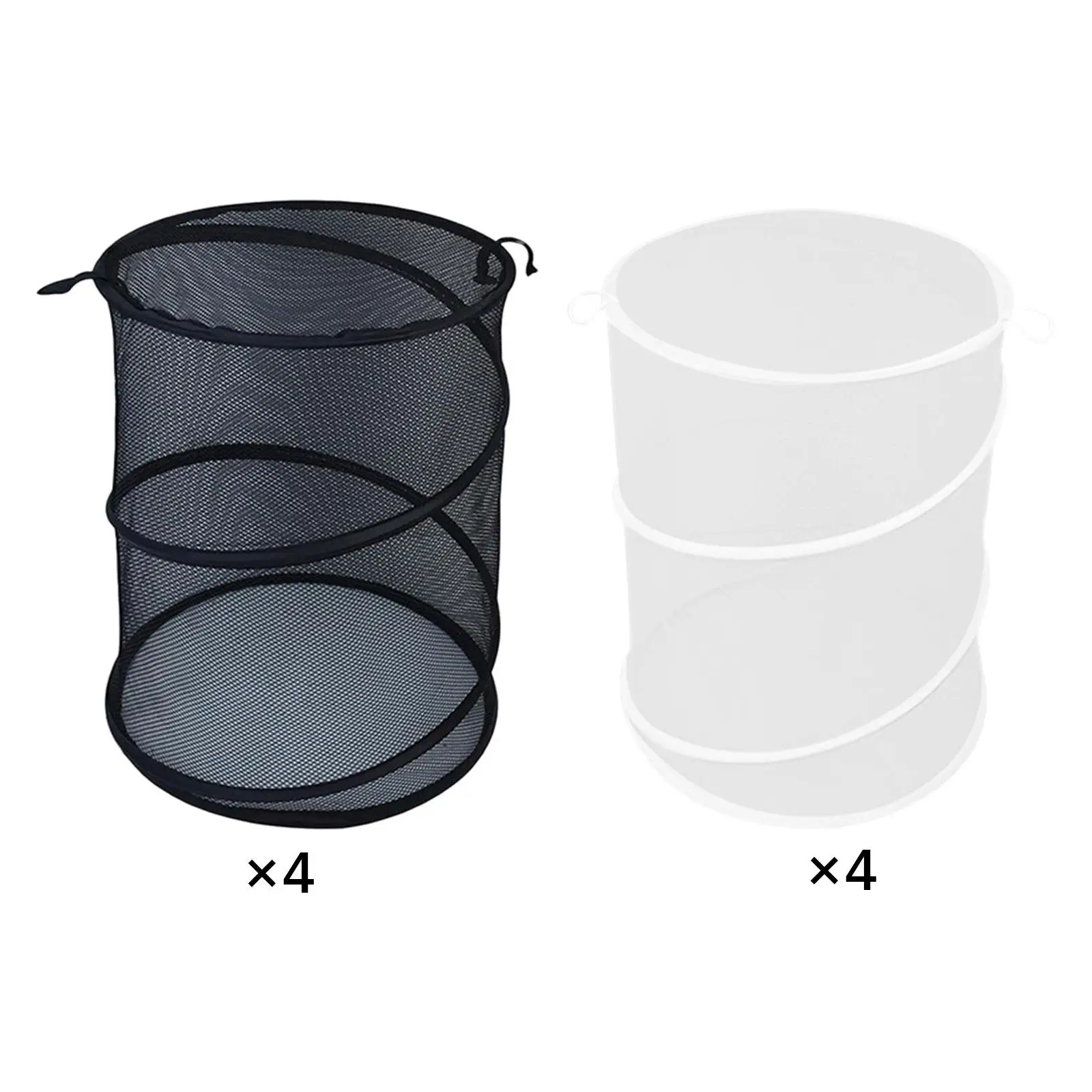 

4x Mesh Plant Cover Tent Bird Protection 20"H x 13"D Folding for Raised Flower