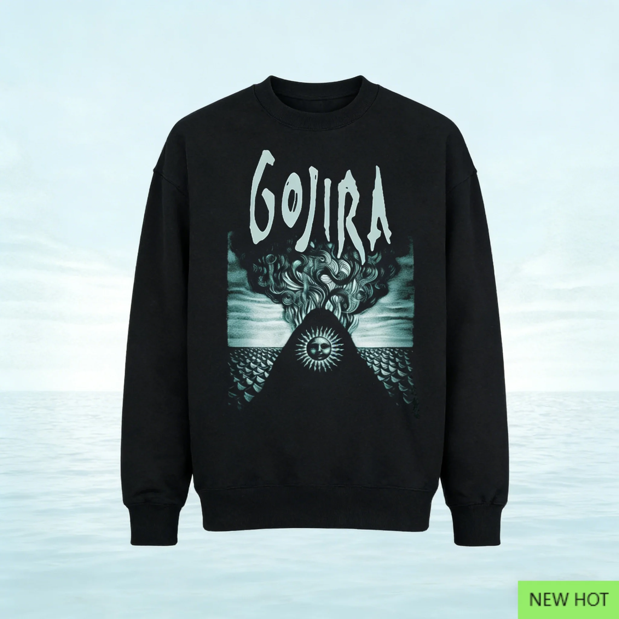

Эко-апокалипсис с круглым вырезом Gojira, металлический верх, идеально подходит для фанатов, которые любят французский хэви-метал и эко-темная атмосфера