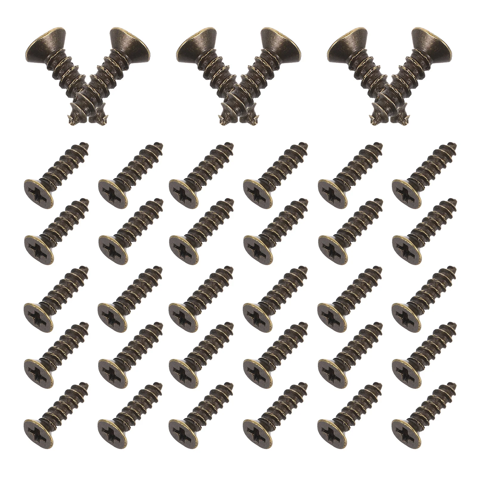 

900Pcs Bass Guitar Vintage Style Self-Tapping Screws Pick Guard Scratch Plate Mounting Hardware Pick Guard Screws