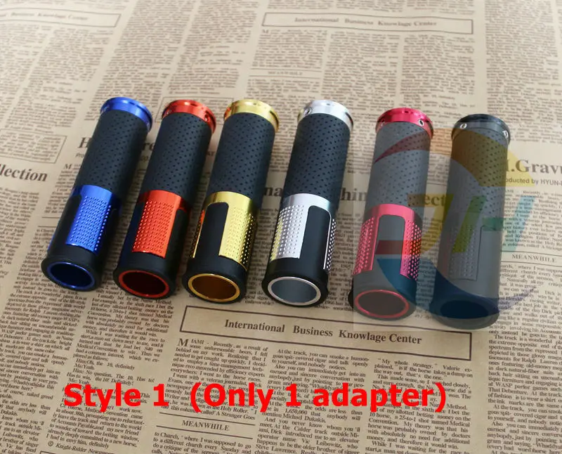 Motorbike handlebar 7/8\'\' 22mm Motorcycle Handlebar / GRIPS Universal leather aluminum For Yamaha HONDA KAWASAKI NINJA SUZUKI