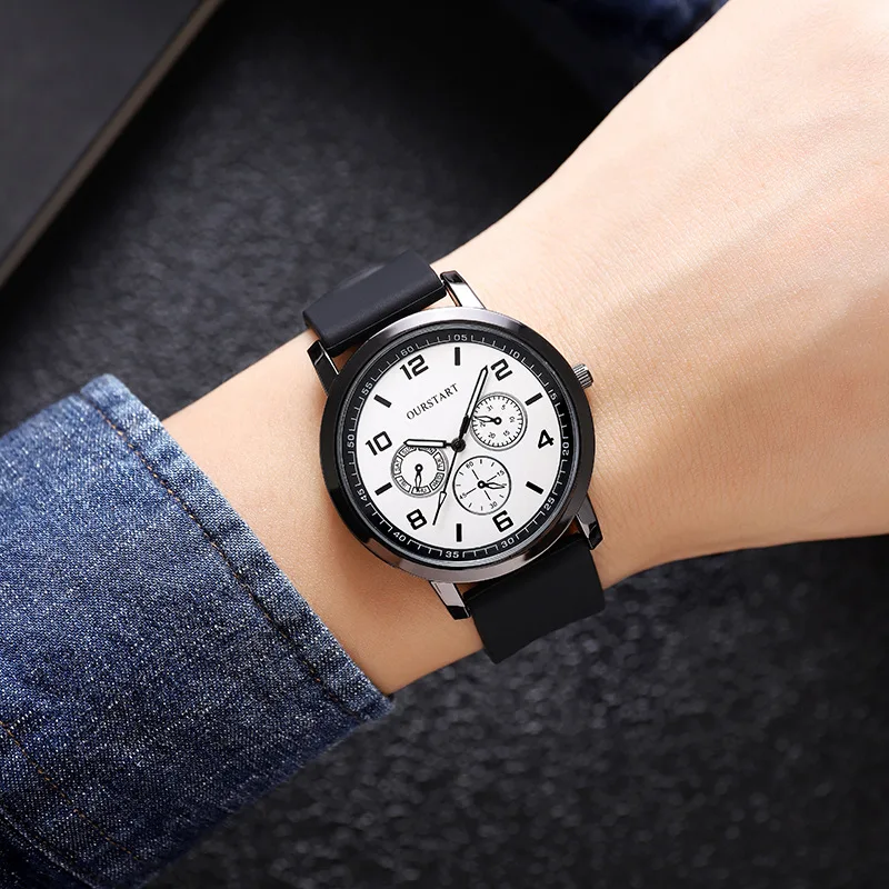 

Luxury Business Wristwatch Leisure Fashionable Brand Men Silicone Strap Quartz Watch Gift Clock Dropshipping Relogio Feminino