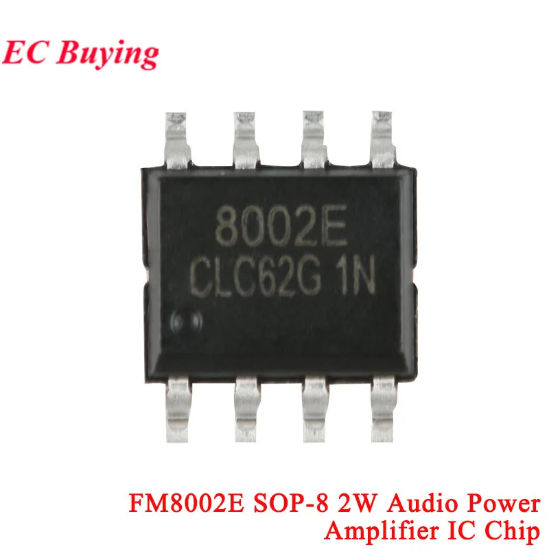 50Pcs/5pcs TC8002D 8002D SC8002B 8002B 3W FM8002E 8002E FM8002A 8002A SOP-8 2W Audio Power Amplifier IC Compatible with LM4871