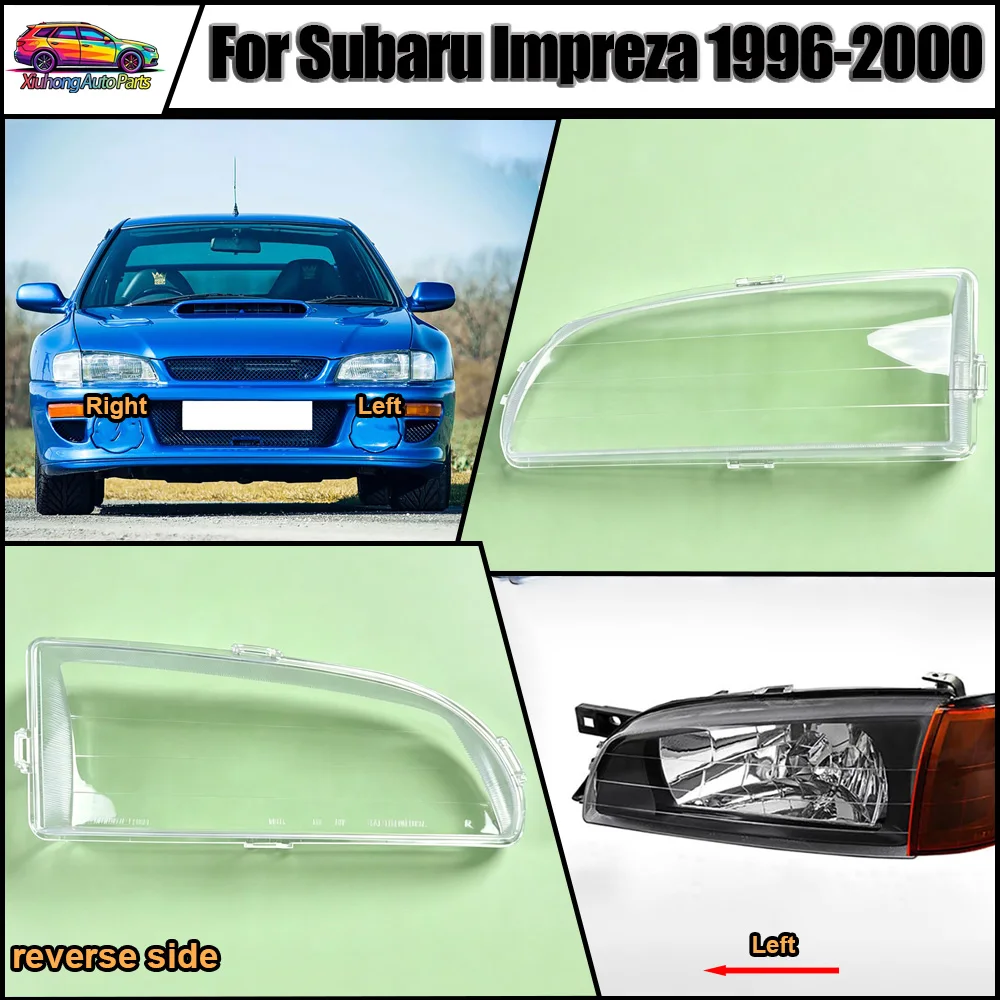 For Subaru Impreza 1996 1997-2000 Headlamp Cover Lampshade Lamp Shade Headlight Shell Lens Plexiglass Auto Replacement Parts