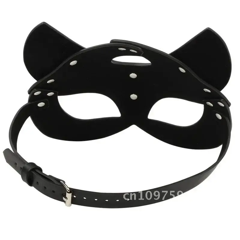 여자를위한 섹스 토이 코스프레 폭스 테일 항문 금속 항문 엉덩이 플러그 하프 고양이 마스크 파티 섹시한 성인 게임 BDSM 슈트