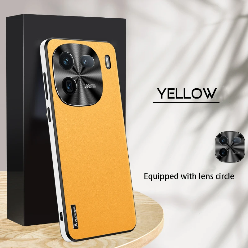 

Luxury Business Leather Soft Frame Cover for IQOO 12 Lens Protection Cover Phone Cases for IQOO 11 Back Cover Phone Case Capa