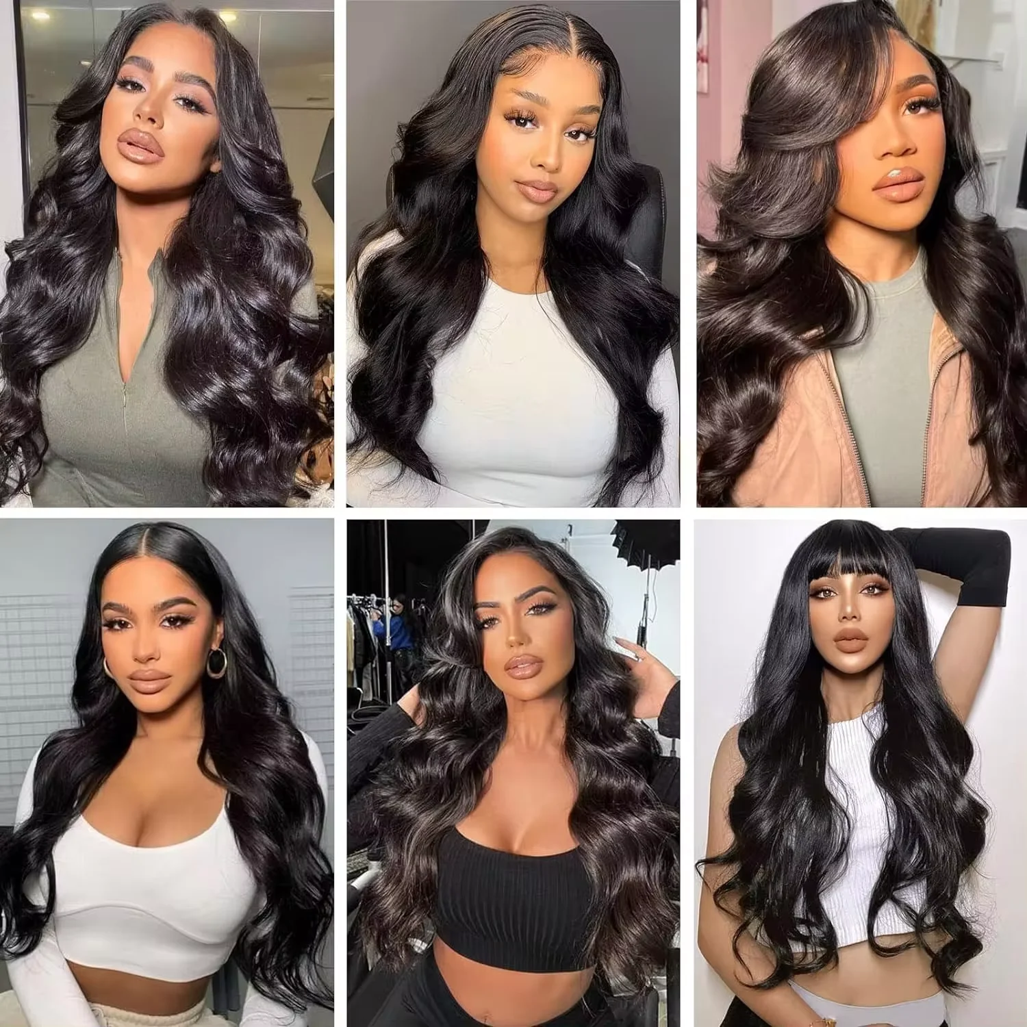 Body Wave Full Head Clip In Hair Extensions Voor Zwarte Vrouwen Human Remy Hair Extensions Met Dubbele Inslag 120G 18 Clips 8Pcs