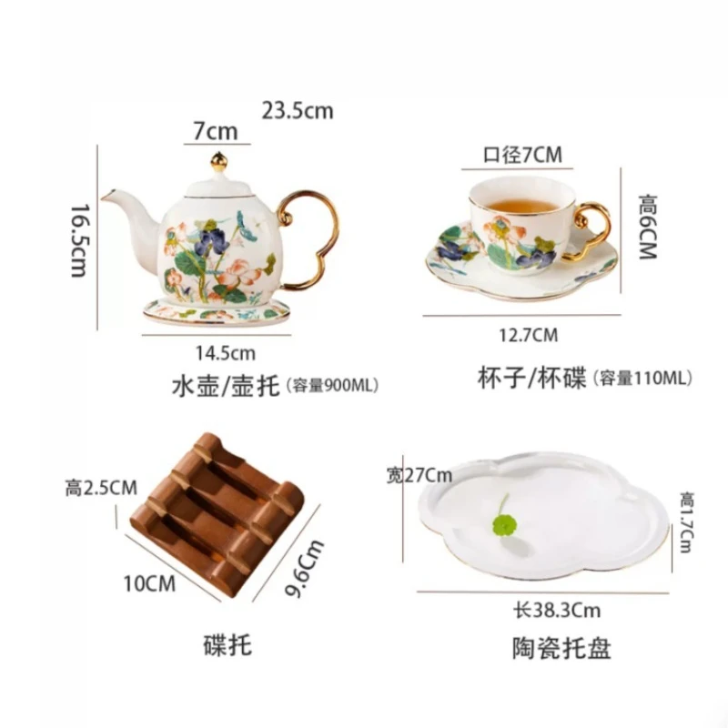 Holder Cup Tea Set Porcelain Teapot Tray Ceremony Coffee Tea Set Matcha Jingdezhen Loucas Porcelanas Conjunto Matcha Kit