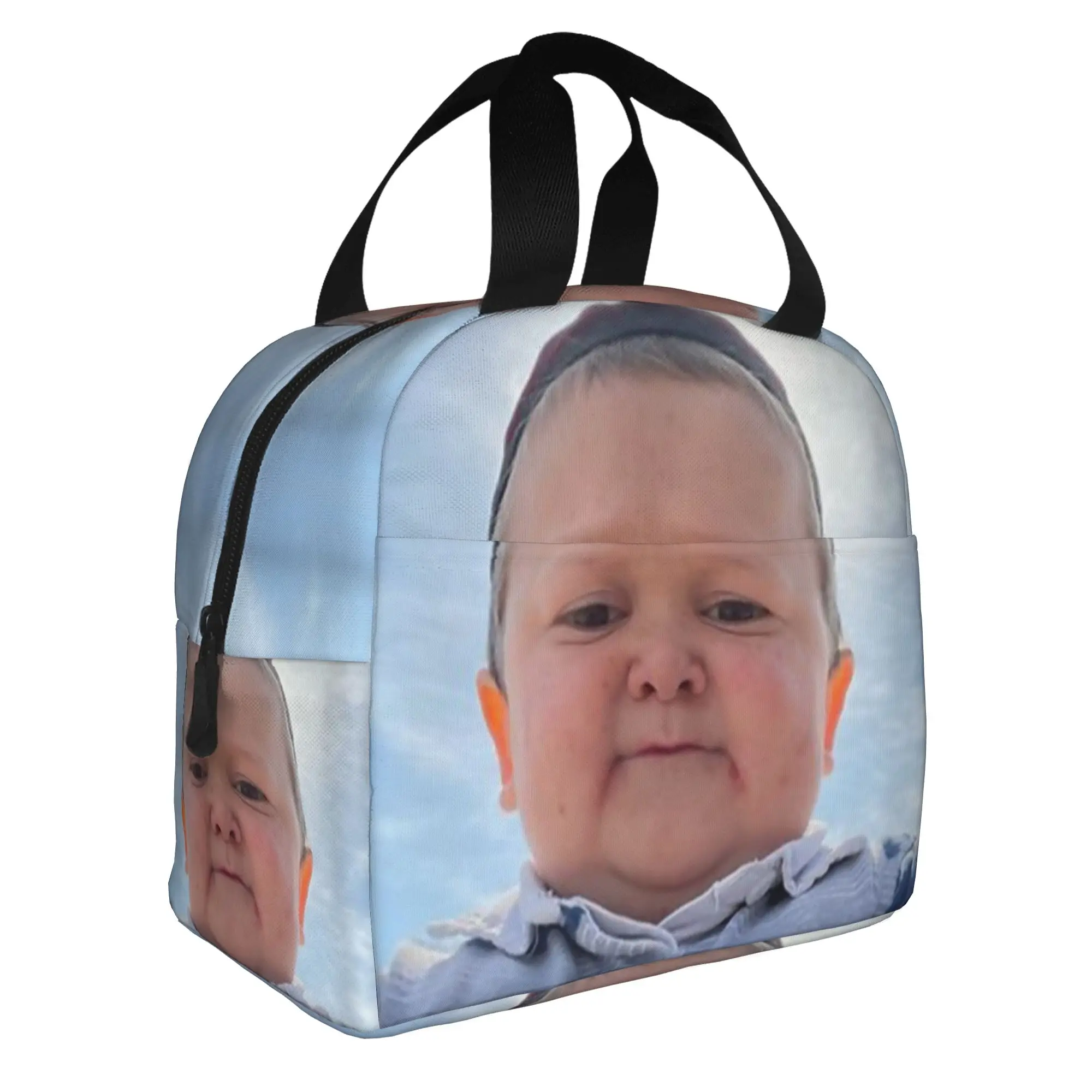 Hasbulla Hasbullah Smile Insulated Lunch Bags for Women  Portable Cooler Thermal Food Lunch Box School