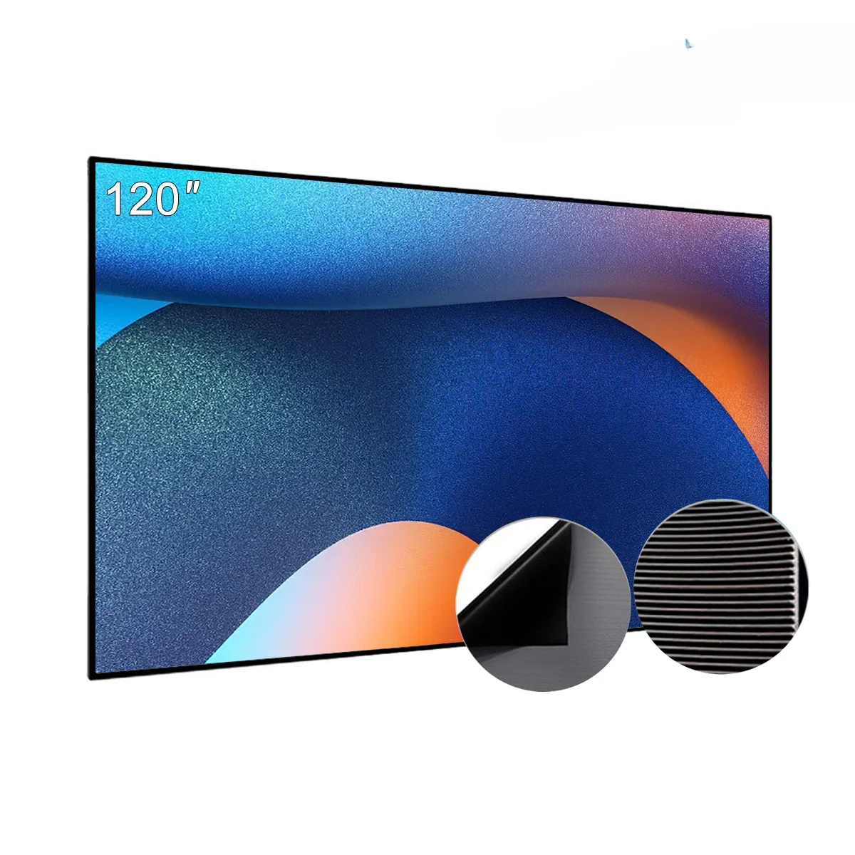 

120 дюймовый 16:9 PET кристалл UST ALR /CLR стационарный экран с рамкой для 4K Ультра короткофокусного проектора домашний кинотеатр