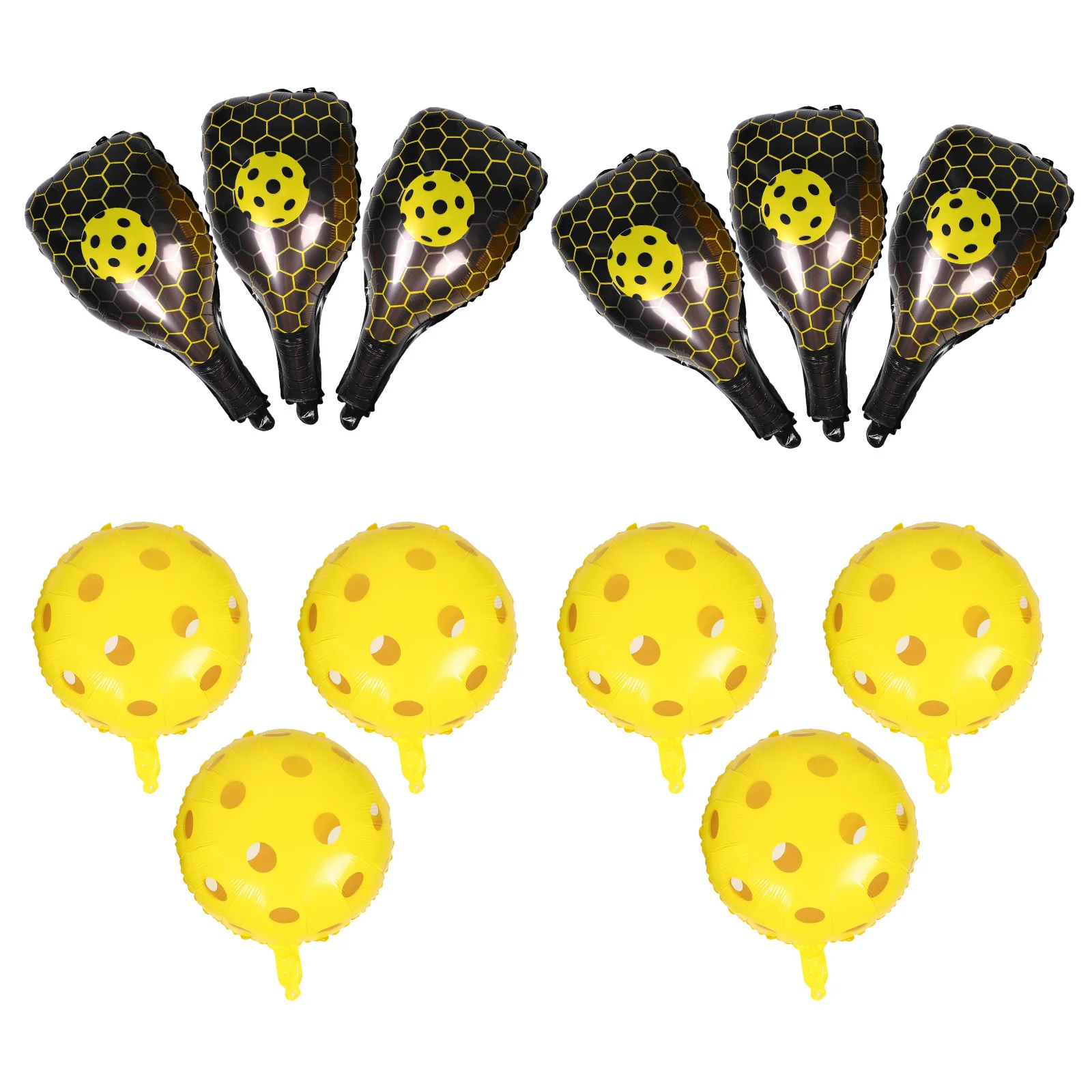

1Set Inflatable Pickleball Paddle Balloons Unique Design Sports Theme Party Decorations Aluminum Foil Balloons Vibrant Playful