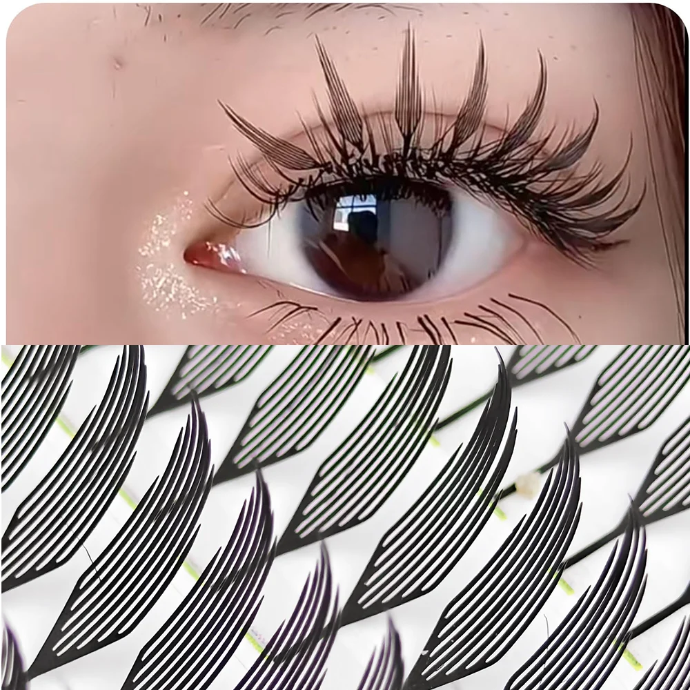 Eyelash Extension Wet Look - Anime-Style Ethereal Floral Lash Extensions –