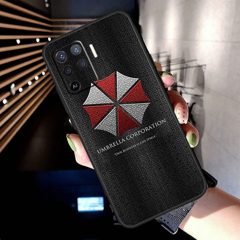 Umbrella Corporation Case For Oppo A74 A54 A94 A80 A60 A40 A18 A38 A58 A78 A98 A96 A76 A16 A15 A17 A57 A77 A5 Pro