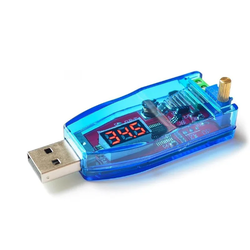 DC-DC 5V to 3.3V 9V 12V 24V USB Step UP / Down Power Supply Module Adjustable Boost Buck Converter Out DC 1.0V-24V With Case