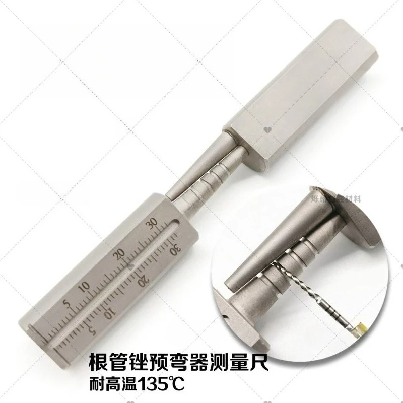 Dental Root Canal File Measurement Ruler Root Canal File Pre-Bending Device Dental Oral Health