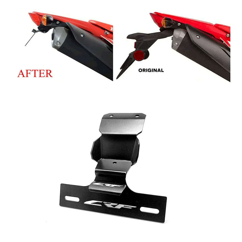 Motorcycle Accessories LED Rear License Plate Holder Tail Tidy Fender Eliminator For HONDA CRF300L CRF 300L 300 L RALLY 2021+