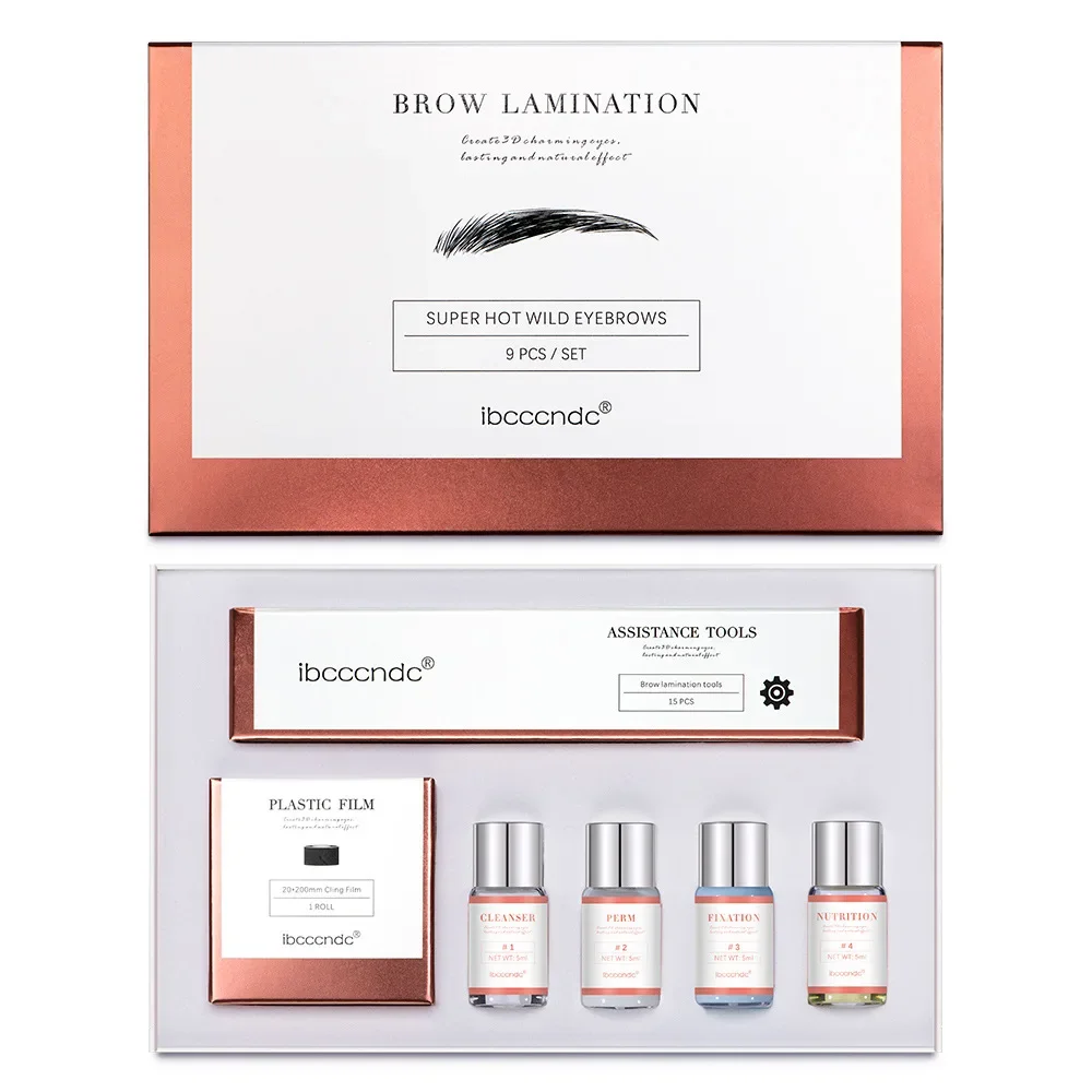 Pro Brow Lift Permanenten Wenkbrauw Lifting Brow Lamineren Kit met Vershoudfolie Voeding Keratine Permanenten Lotion voor Thuisgebruik