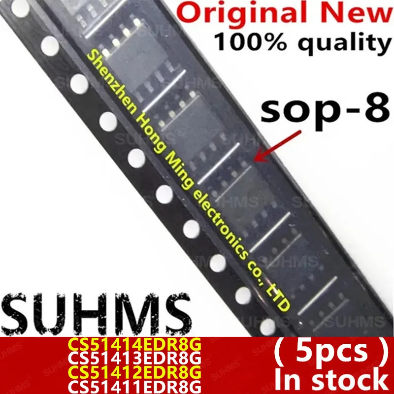 (5 قطعة) 100% جديد CS51414EDR8G CS51413EDR8G CS51412EDR8G CS51411EDR8G 51414 51413 51412 51411 sop8