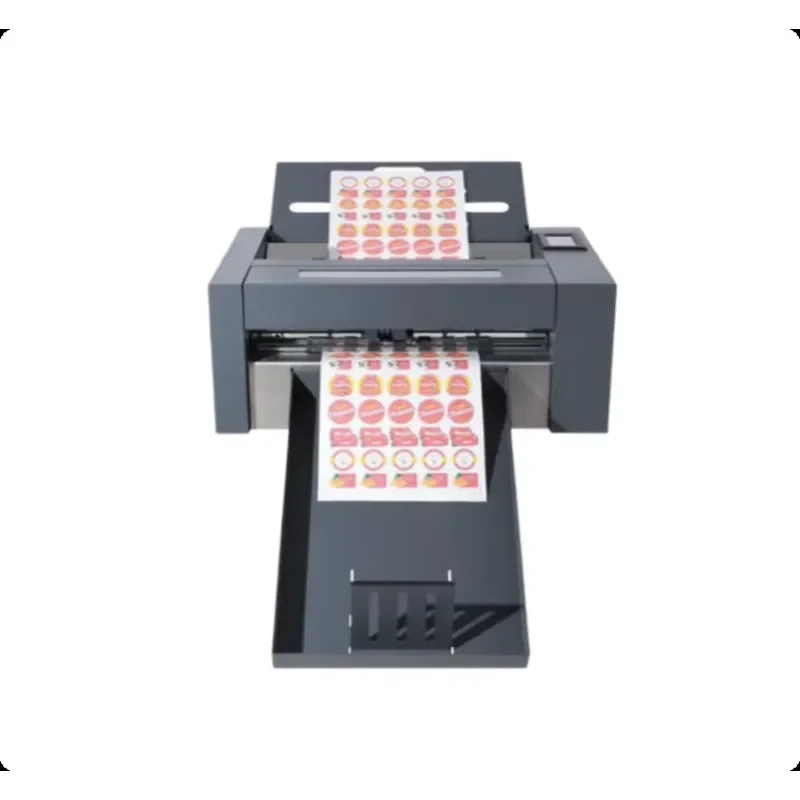Automatic Continuous Feeding Adhesive Die-Cutting Machine for A3 A4 Labels Cardstock with Creasing Contour Cutting Functions