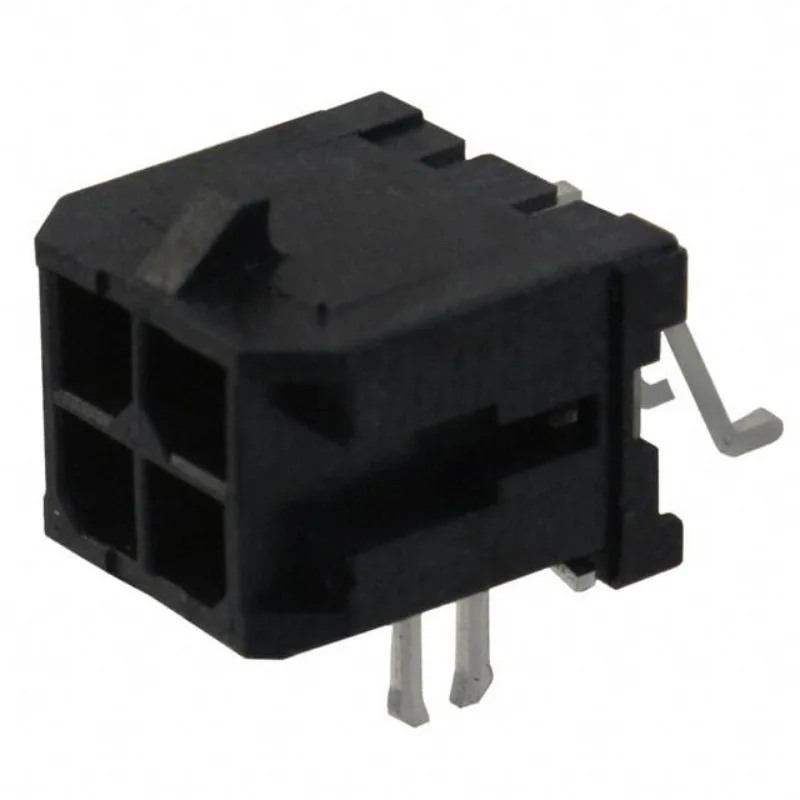 (5-20pcs) 0430450406 MOLEX Micro-Fit 3.0 Right-Angle Header 3.00mm Pitch Dual Row 4 Circuits PCB Press-fit Metal 430450406