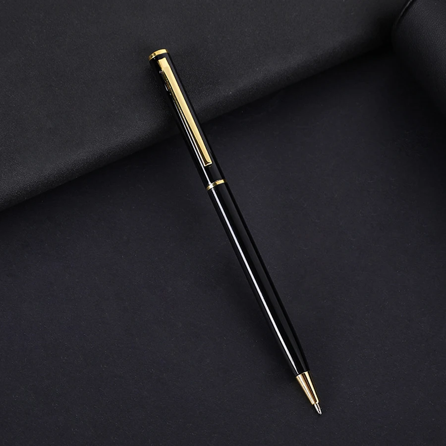 Customize Ballpoint Pen Golden Text Carving For Metal Stationery Supplies School Office Accessories Writing Teacher 2025 Cheap