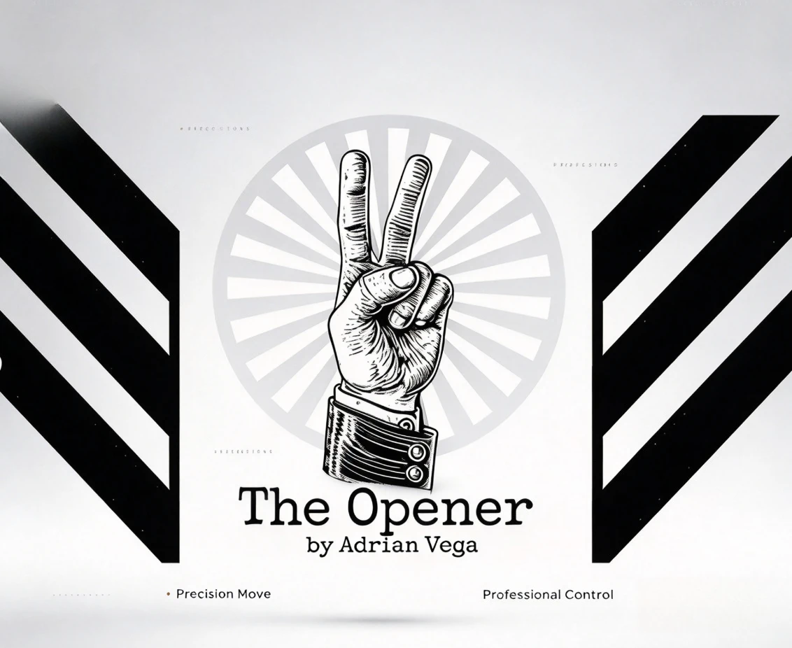 The Opener by Adrian Vega Magic Trick Mentalism Card Prediction Illusion Close Up Stage Magician Gimmick Props