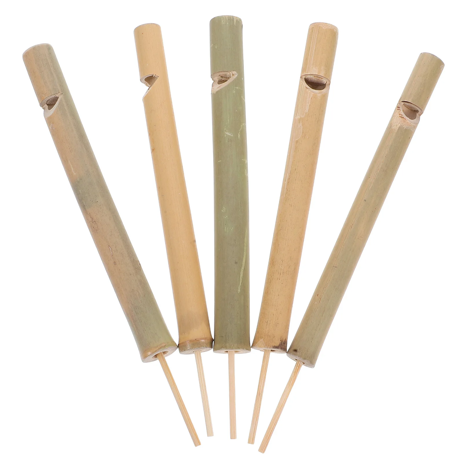

5 Pcs Bird Flute Whistle Bamboo Slide Musical Toy Portable Instrument Interactive
