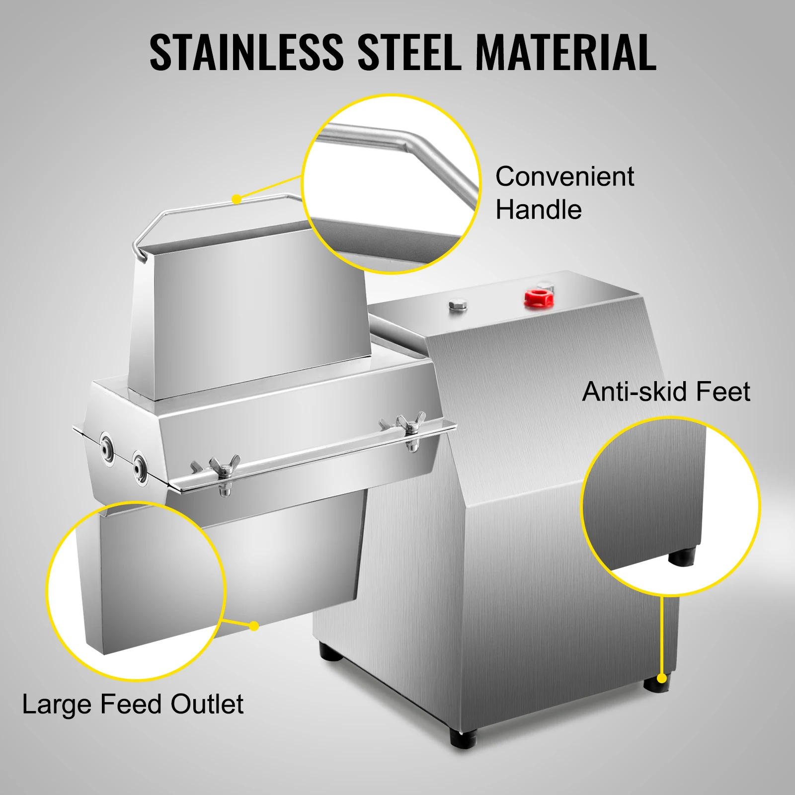 VEVOR Điện Thương Mại Dụng Cụ Làm Mềm Thịt Meat Tenderizer 450/750W Thép Không Gỉ Chuyên Nghiệp Bít Tết Bò Thịt Tươi Tenderizing Mềm Hơn Máy