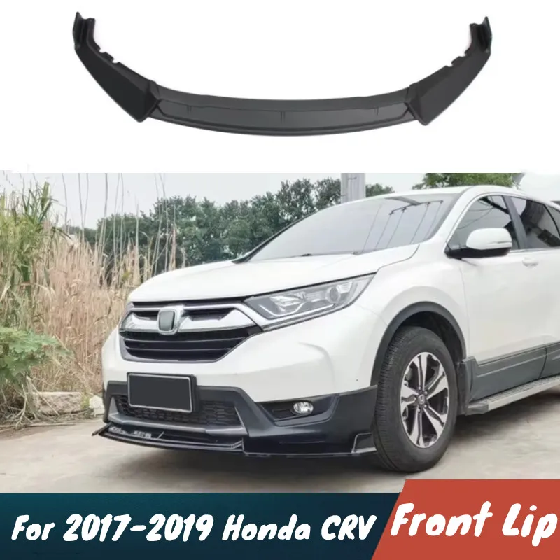 

For 2017-2019 Honda CRV Car Front Bumper Lip Chin Spoiler Splitter Protector Guard Body Kit Exterior Tuning Accessories