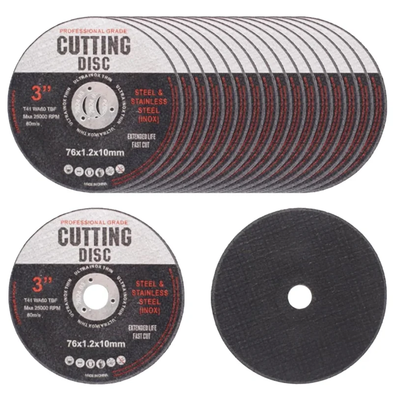 

A84E-76Mm For Cutting Discs 18Pcs Set For Metal Angle Grinder Grinding Discs Included