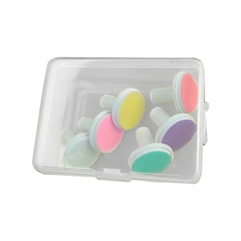 6 pçs/set almofadas de aparador de unhas elétricas substituição cabeça moagem para arquivo de unhas do bebê crianças trimmer manicure peça reposição
