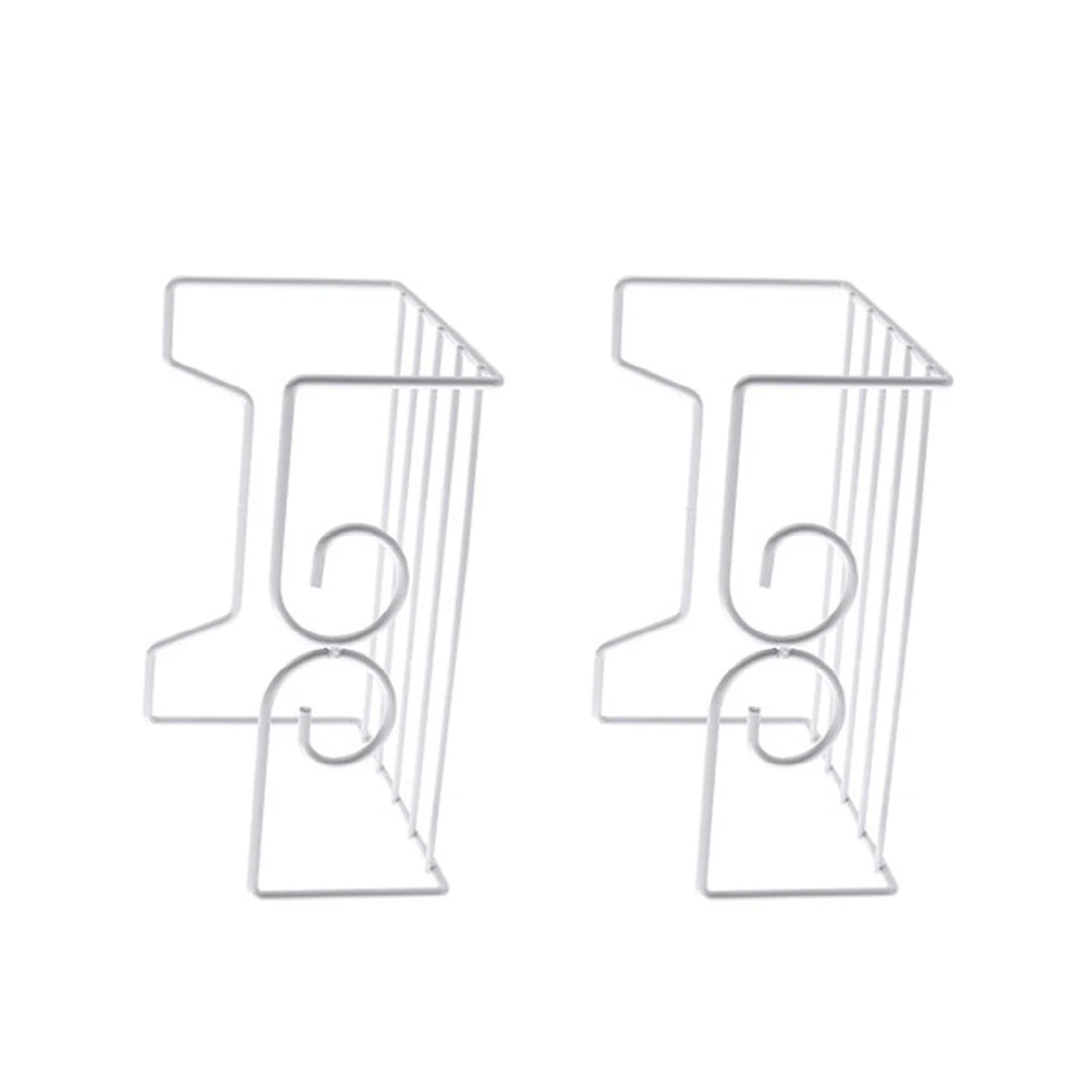 

2pcs Iron Storage Rack Floating Shelves Handbag Holder Organizer Punch Free Wall Shelf Home Storage Solution