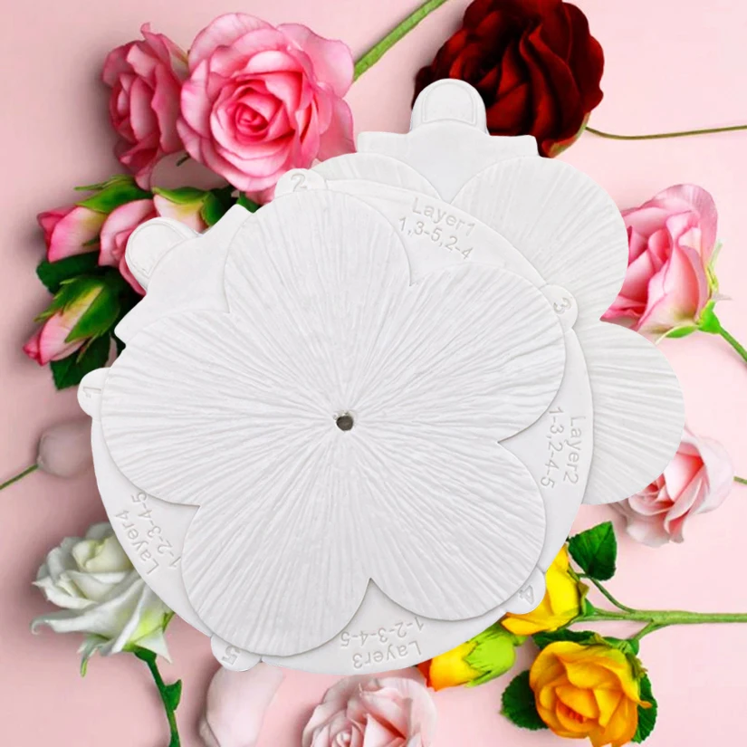 Flower Rose Silicone Sugarcraft Mold Resin Tools Cupcake Baking Mould Fondant Cake Decorating Tools