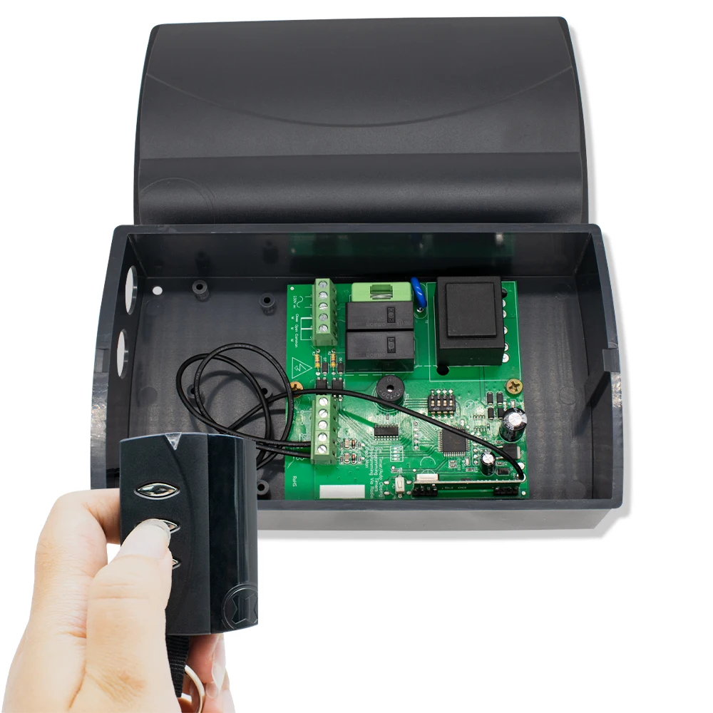 PUJOL VARIO DC 12V AC 230V Door Switch Receiver WIth PUJOL VARIO 433.92mhz Rolling Code Remote Control Transmitter