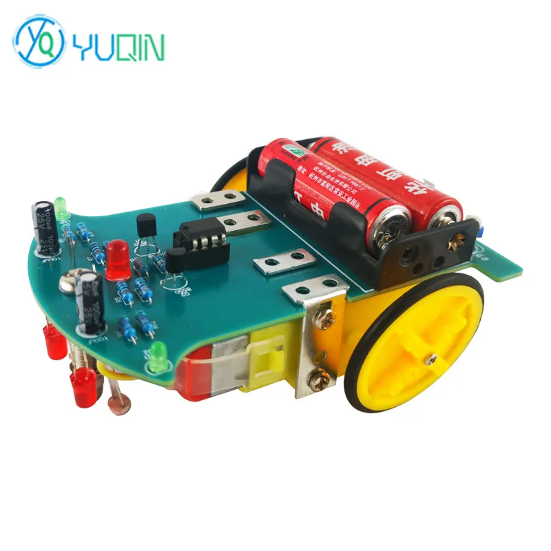 D2-7 Smart Tracking Car Kit - DIY Robot Car with Line Following, Soldering Kit, Electronic Project for Arduino/STEM Education