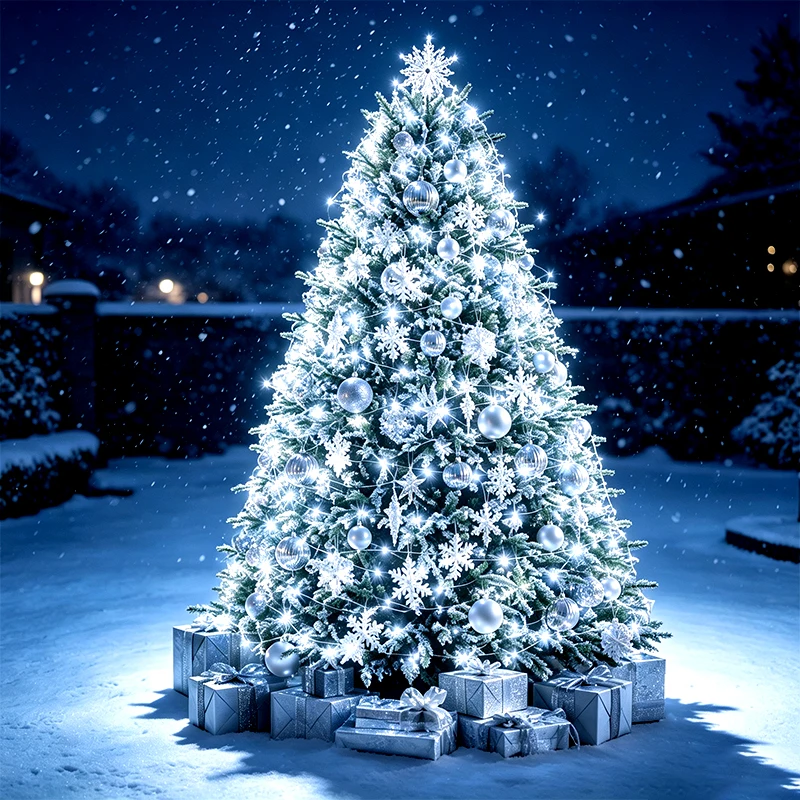 Outdoor LED Christmas Garland  - Outdoor Lighting On Trees 评论和价格