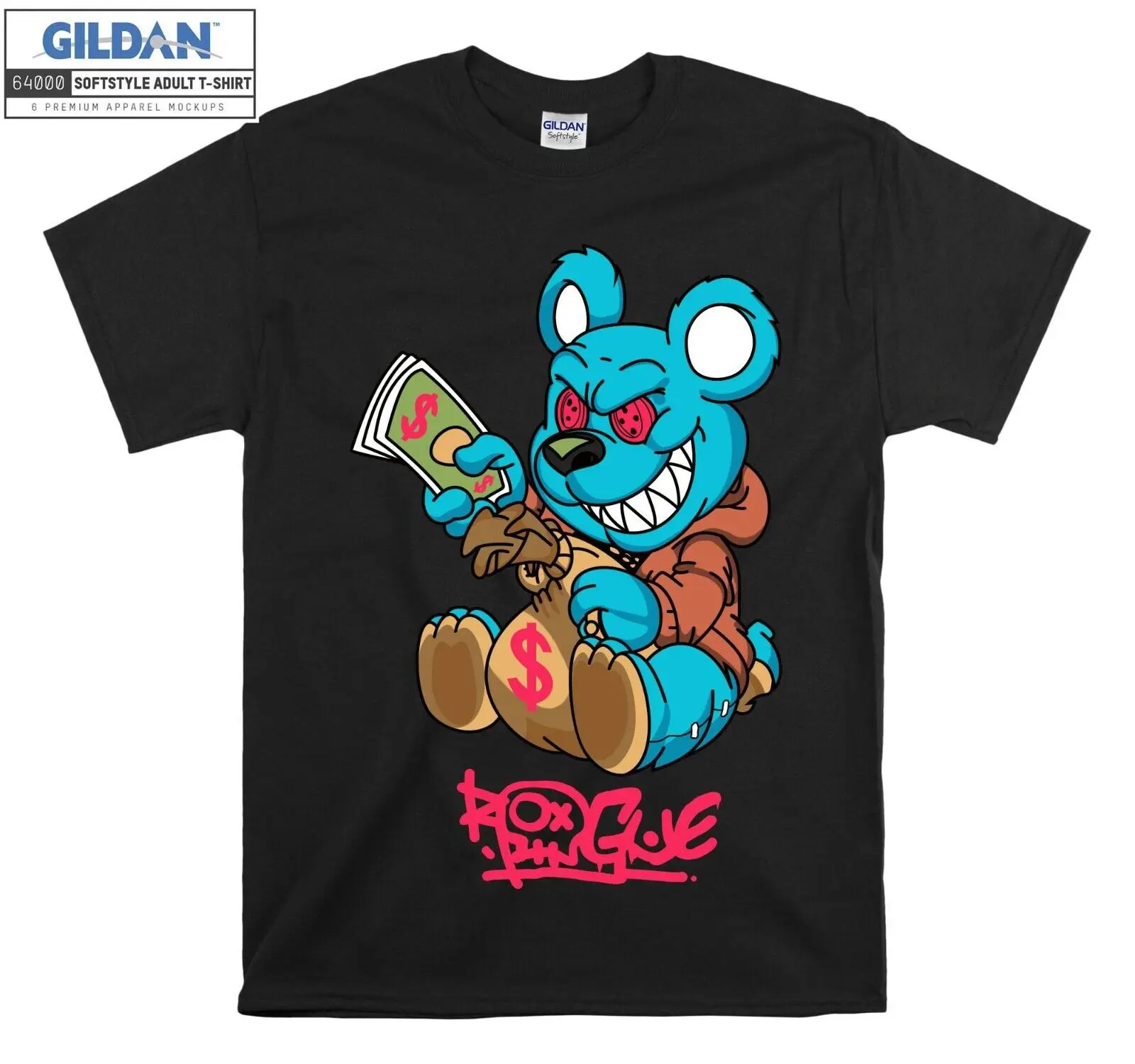 Evil Teddy Bear Cartoon Horror T shirt E795