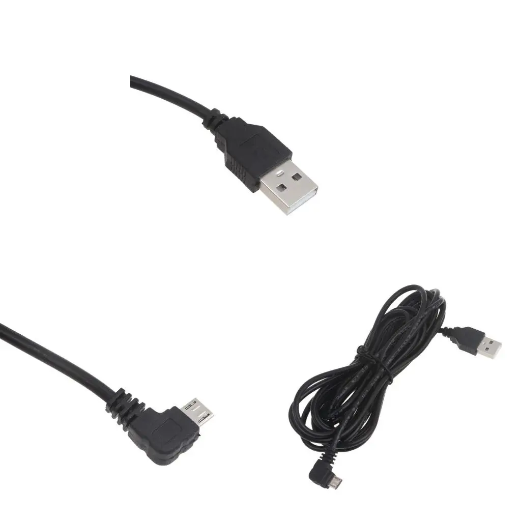 Micro USB to USB Cable Phone 90 Degree Charging Cord for Mobile Phone