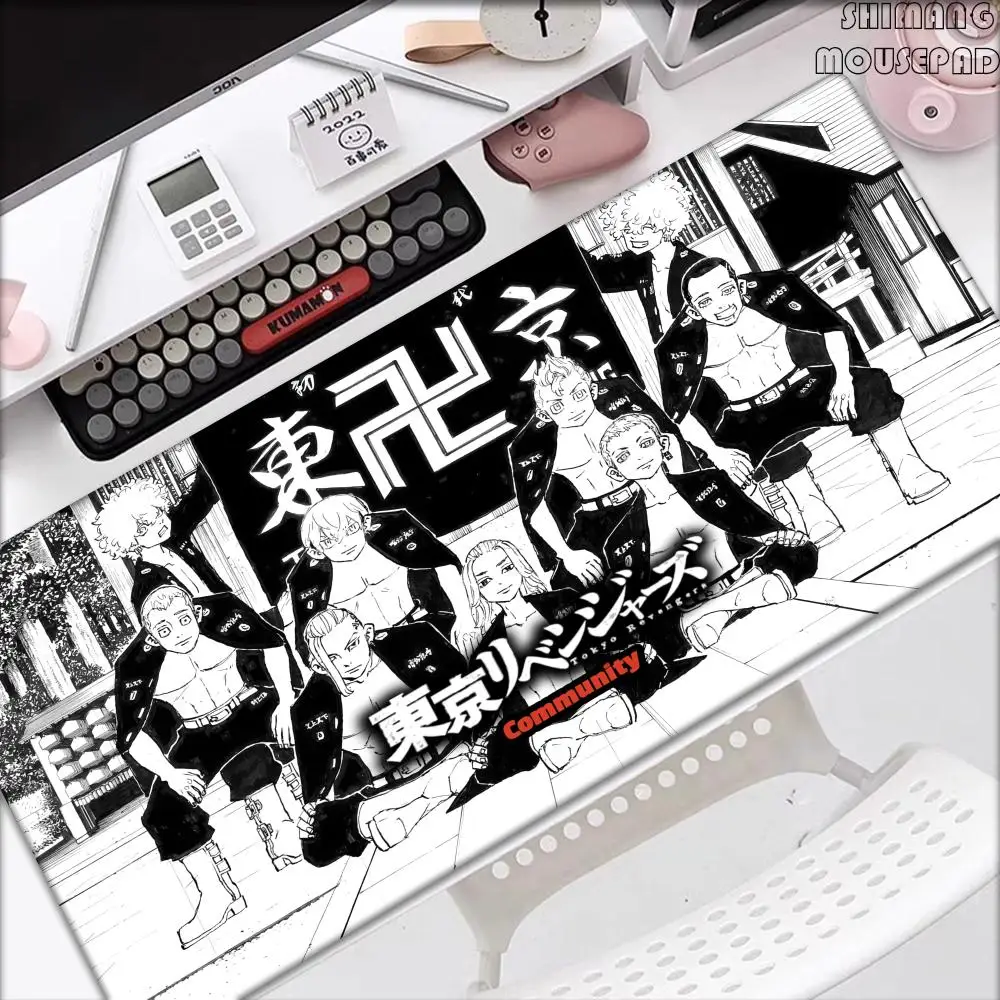 

Anime Tokyo Revengers Mouse Pad Laptop Big Cushion Non-slip for PC Table Pad Boy's Gaming Keyboard Mats Office Computer Desk Mat