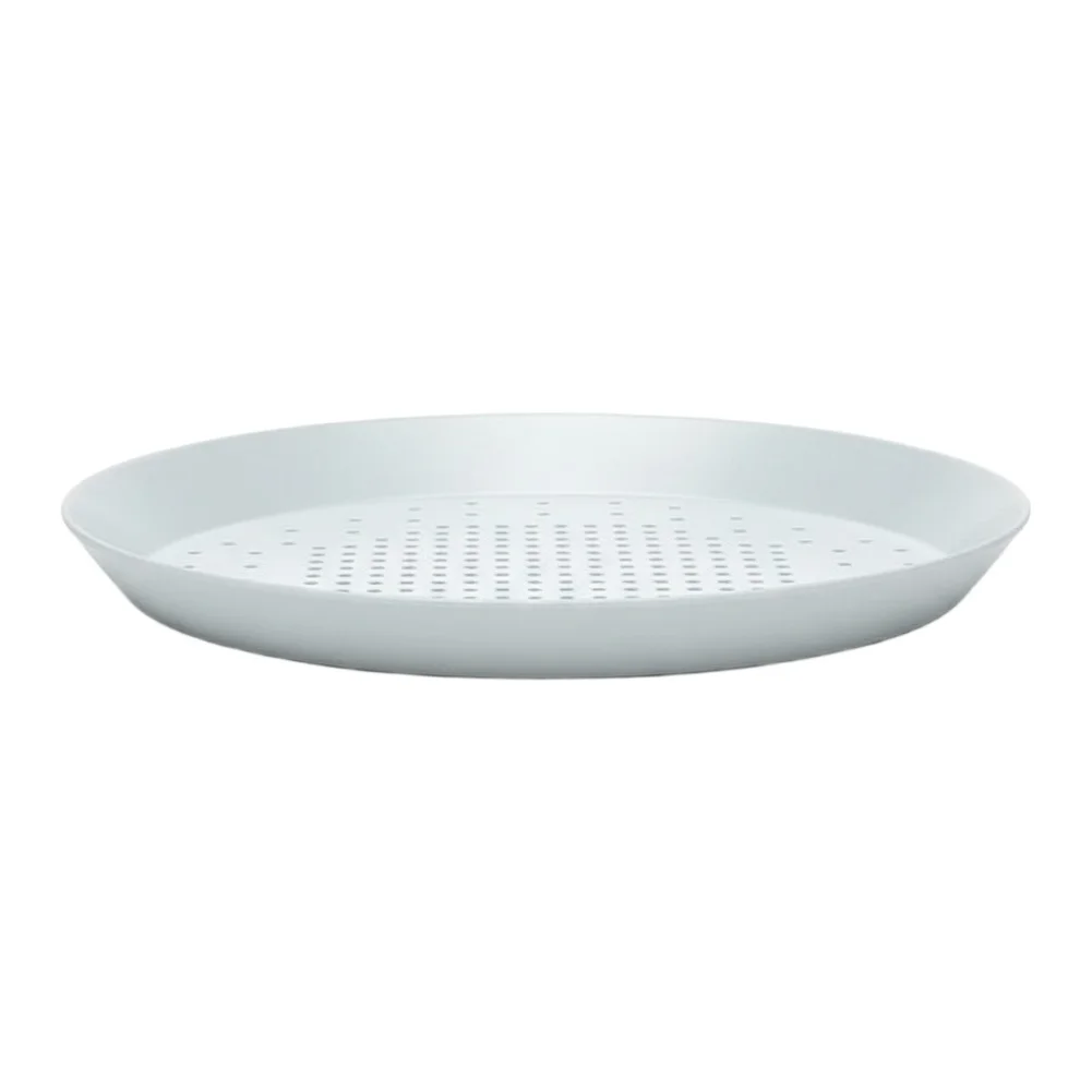 Aluminum Round Perforated Pizza Pan for Oven Baking Stuffed Crust with Enhanced Heat Conduction for Crisp Results