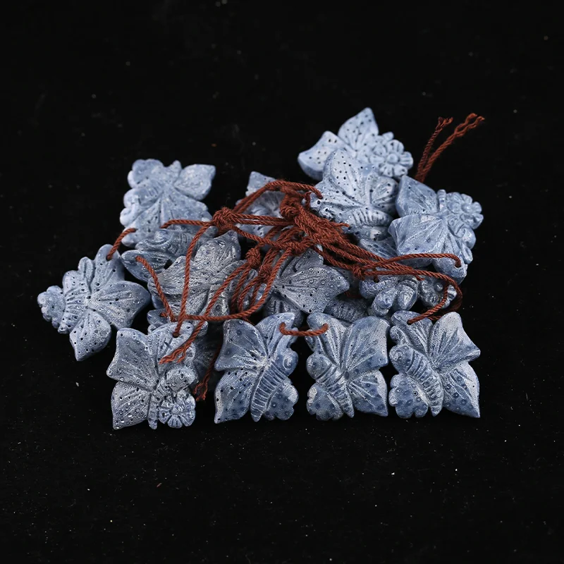 

B&F Blue Coral Earring Beads for Jewelry Making, Handmade Natural stones beads, Stones for jewelry Making Supplies