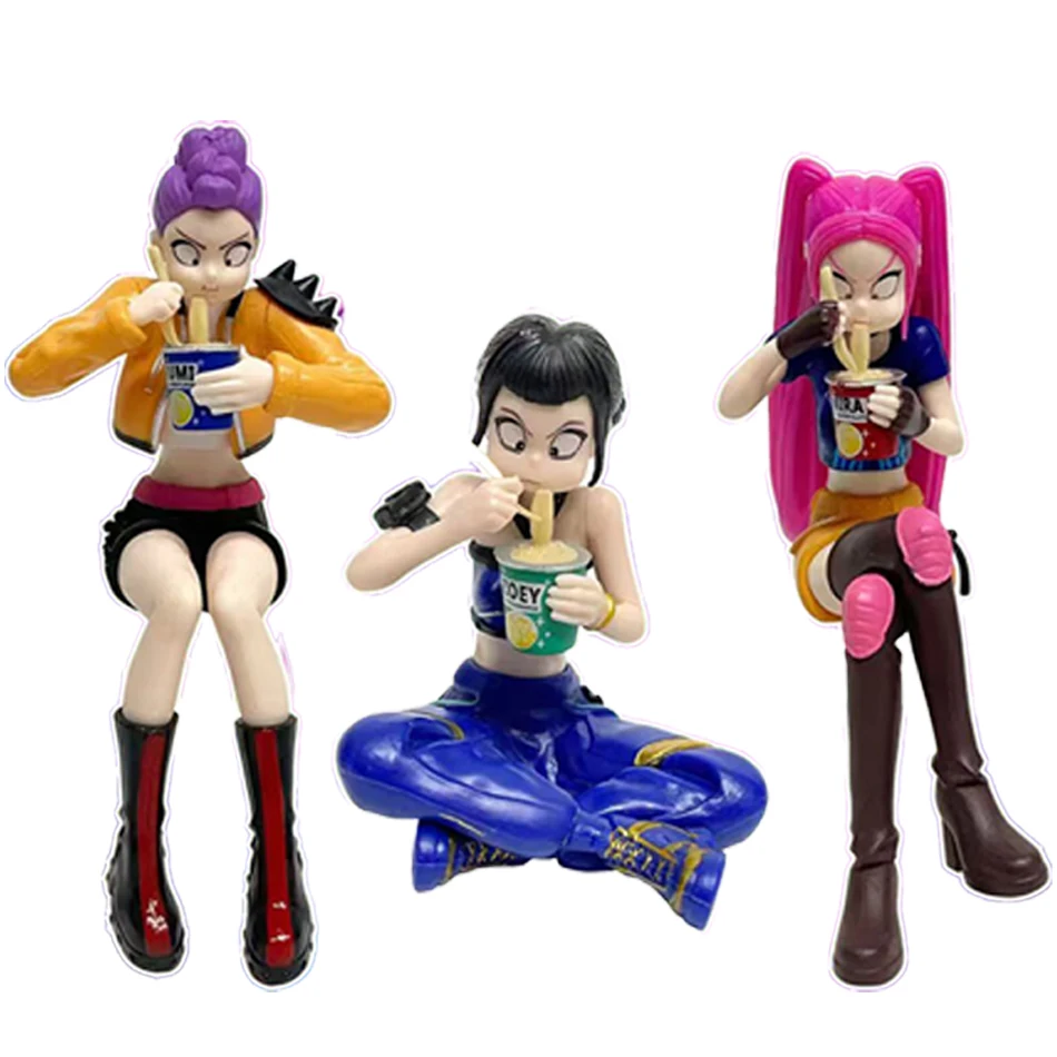 Kpop démon chasseurs Anime Figure jouets mignon PVC nouilles scène figurine modèle jouets enfants anniversaire décoration jouets