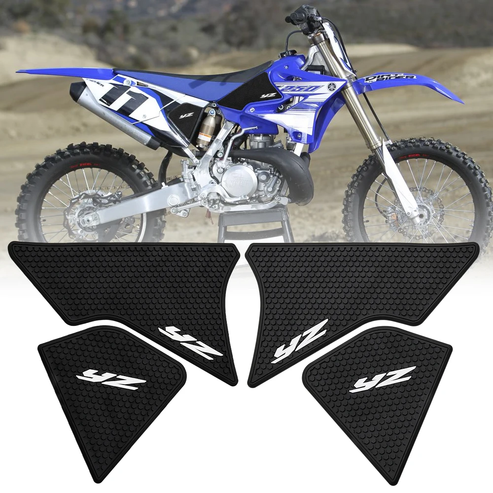 

FOR YAMAHA YZ125R 250R Motorcycle side fuel tank pad Tank Pads Protector Stickers Decal Gas Knee Grip Traction Pad Side Sticker