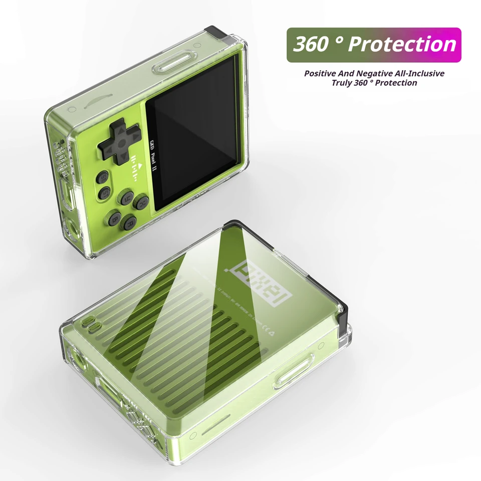 Transparent TPU Case For GKD Pixel 2 Metal Mini Game Console Full
