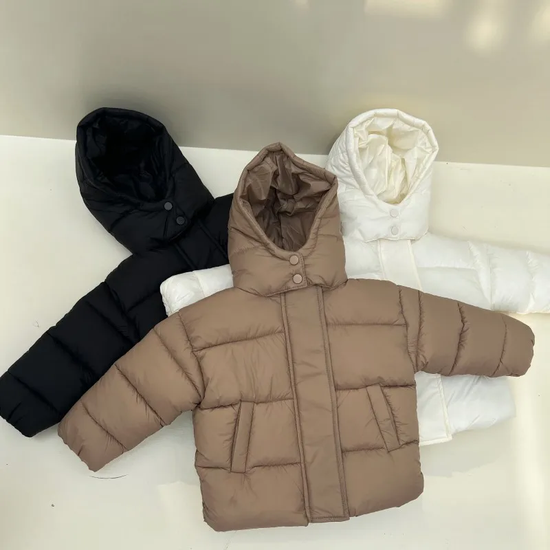 Winter Kids Parkas Korean Style Girls Fur Coat Hooide Boys Thicken Outerwear  jaqueta roupa de inverno infantil doudoune