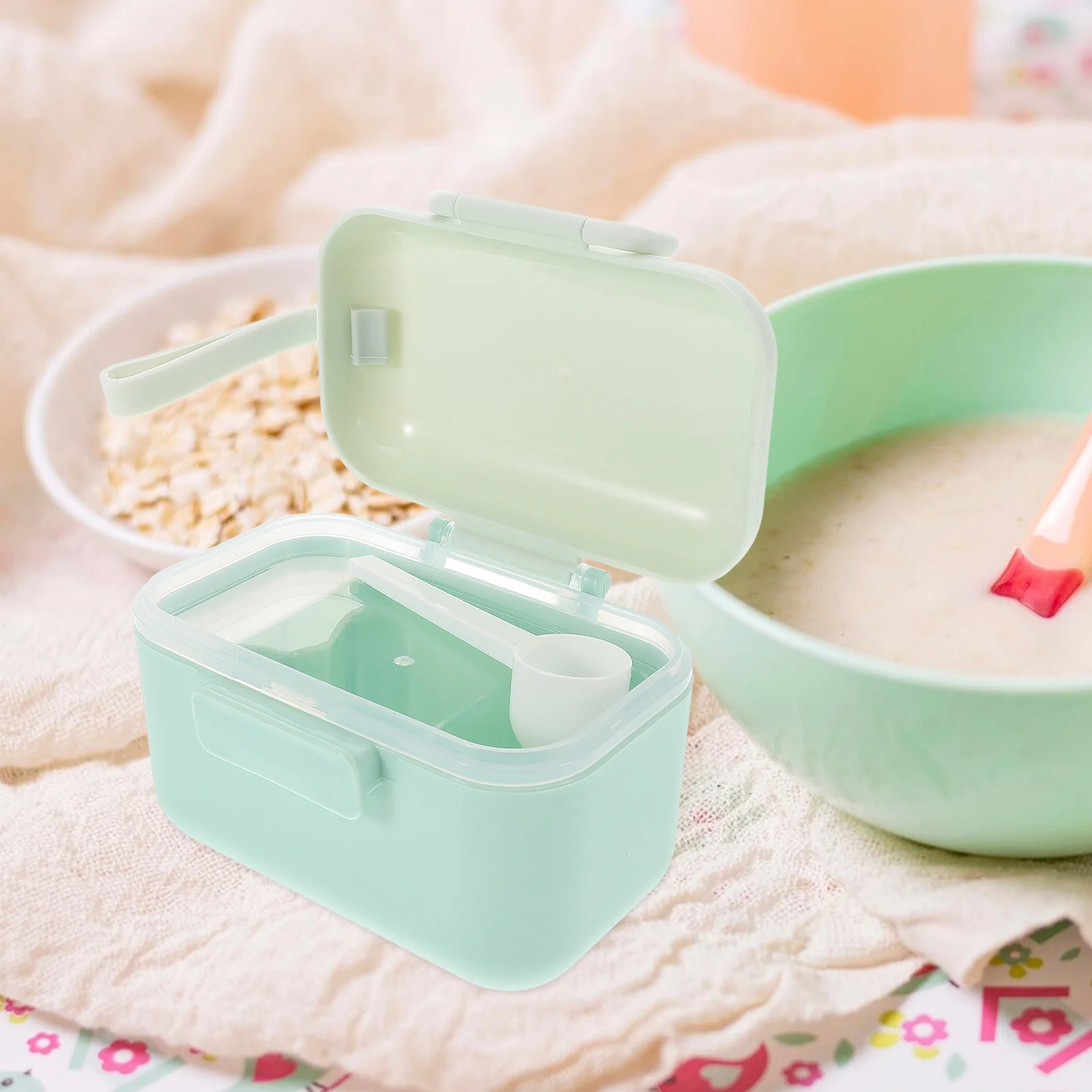 

Portable Milk Powder Container Large Capacity Formula Holder Dishwasher Safe For Travel Snack Dispenser Baby Food Storage