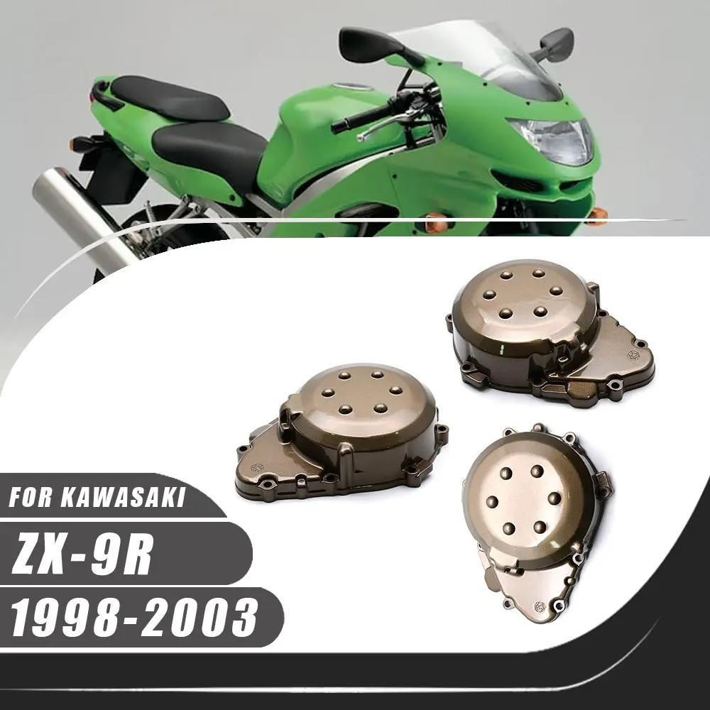 

Fit ZX-9R Motorcycle Left Engine Stator Cover Crankcase For Kawasaki Ninja ZX9R 1998-2003 ZX-9R 2001 2002