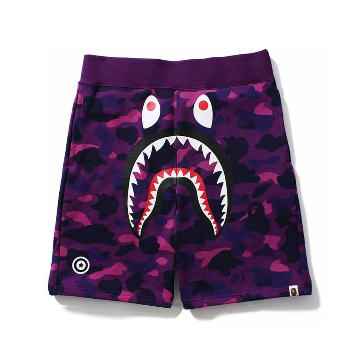 BAPE New shark shorts for men and women camouflage casual Japanese style shorts