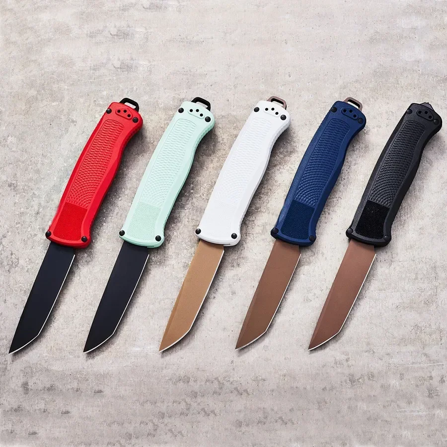 5 Styles 5370FE Tactical Assisted Pocket Knife CPM-CruWear Flat Earth Tanto Blade CF-Elite Handles Outdoor Camping Hunting Tools