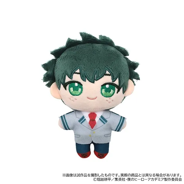 12cm 100% Original Animation Stuffed Plush Toys Anime My Hero Academia Bakugou Deku Eijiro Tenya Iida Ochako Uraraka Pendants